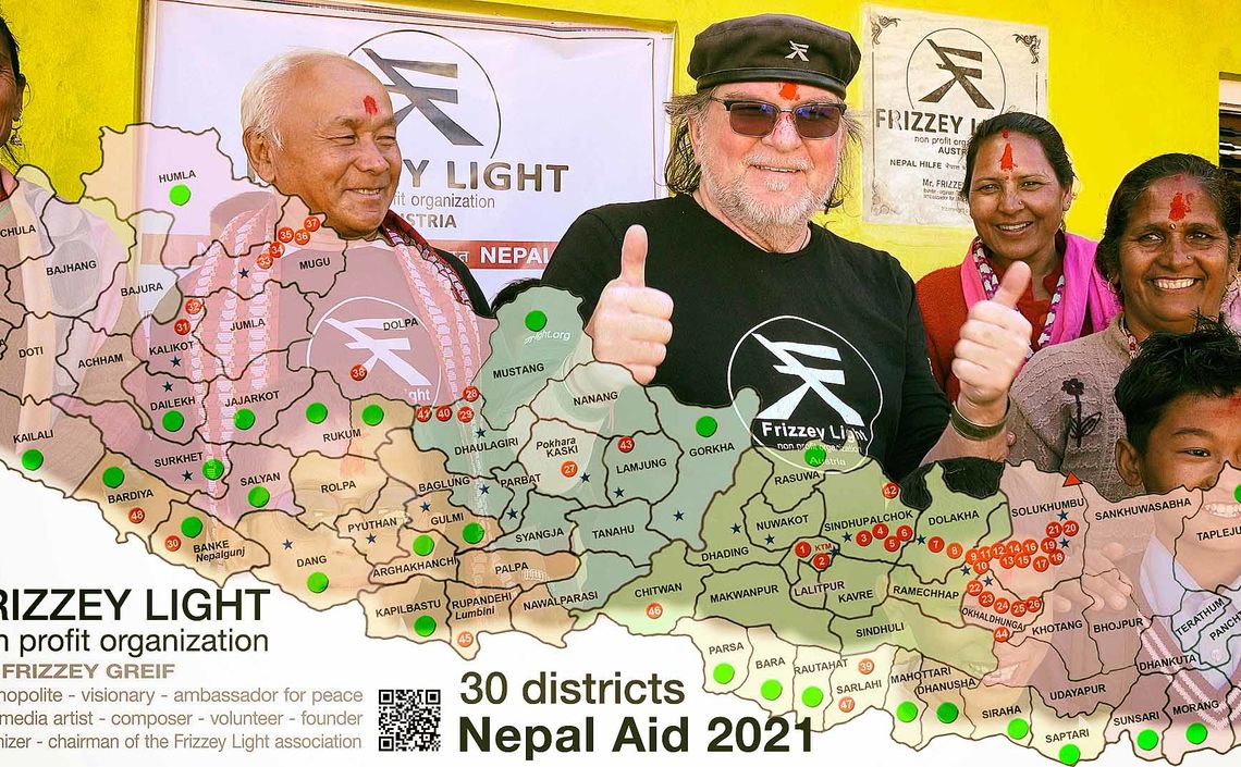 SOFORTHILFE IN 30 BEZIRKEN kreuz & quer durch Nepal 